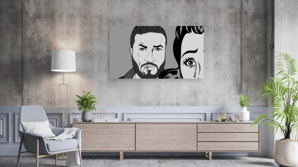 Popart schilderij man woman