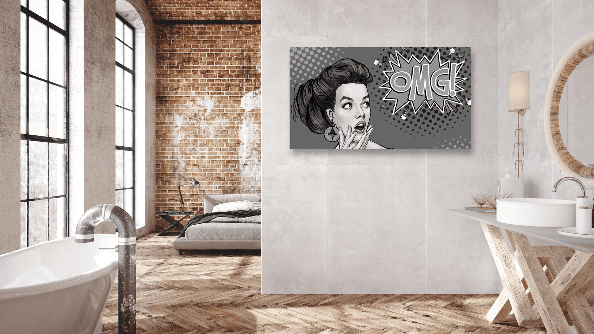 Popart schilderij omg