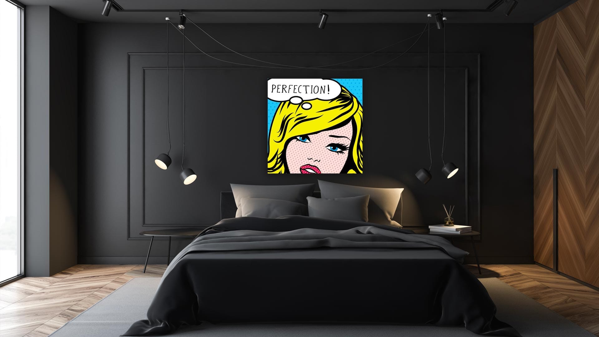 Popart schilderij perfection