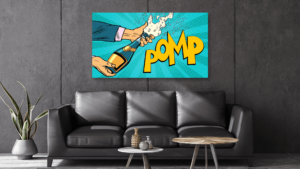 Popart schilderij pomp