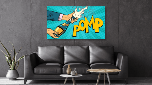 Popart schilderij pomp