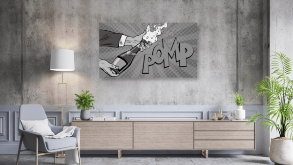 Popart schilderij pomp