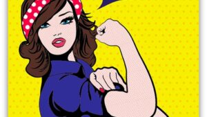 Popart schilderij we can do it
