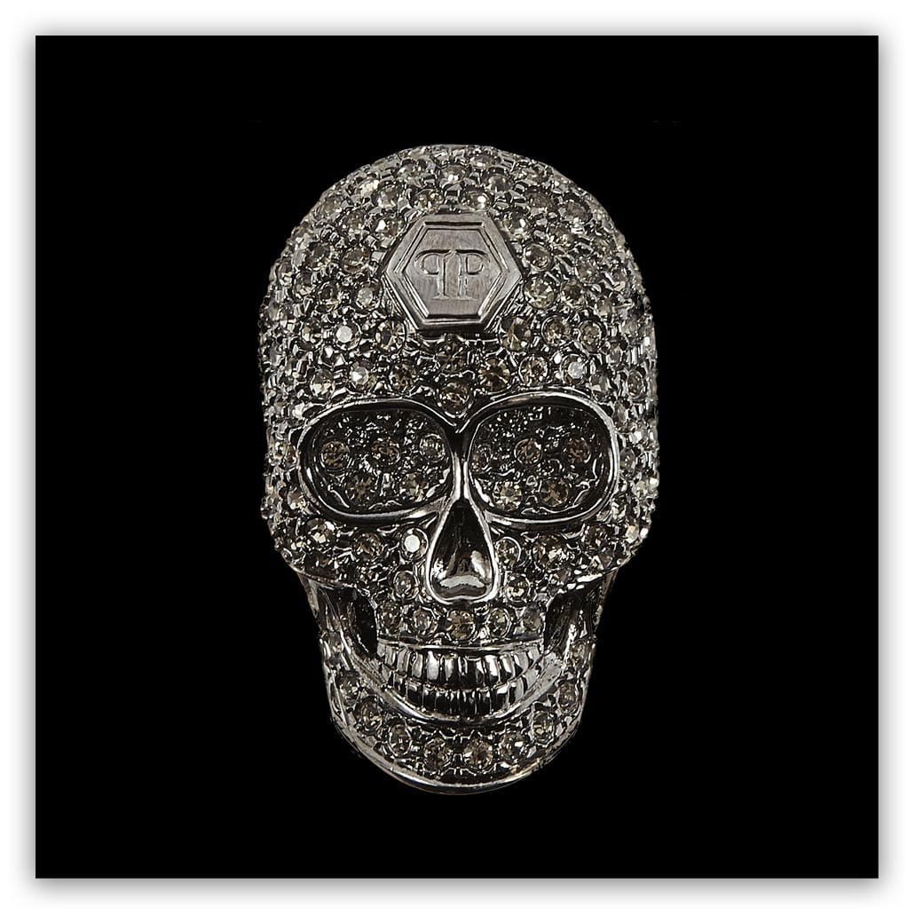 Black skull schilderij