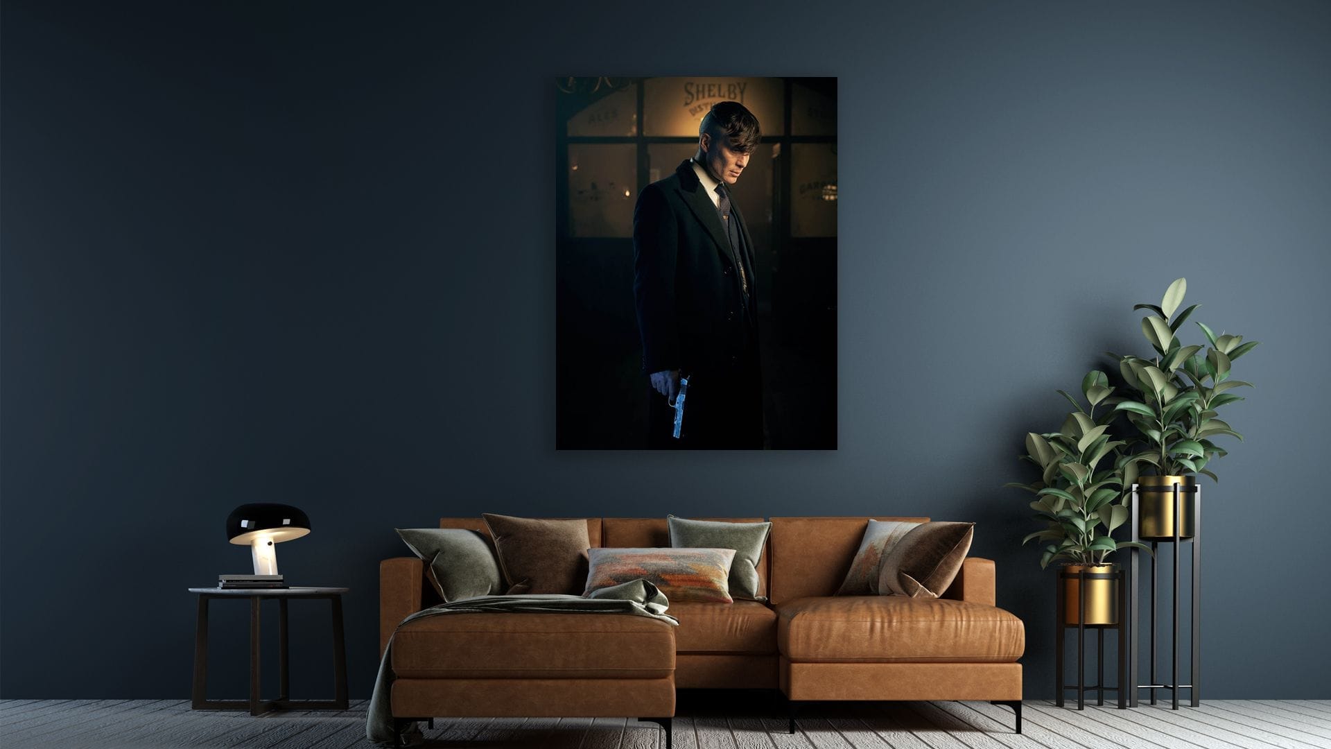 Peaky Blinders Tommy Gun schilderij