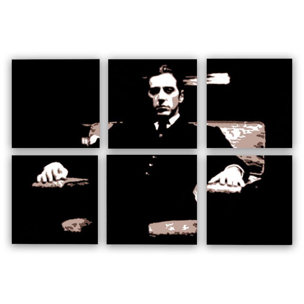 al pacino godfather 6 luik schilderij
