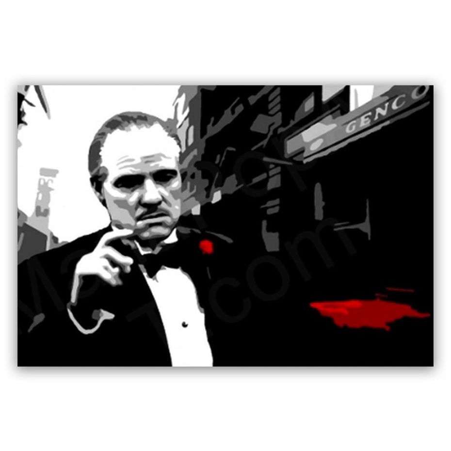 Marlon Brando Godfather schilderij