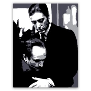al pacino godfather schilderij