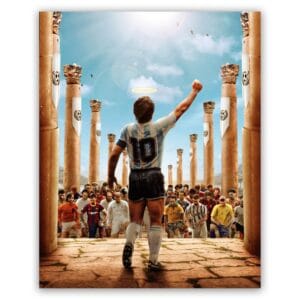 Diego Maradona voetbal schilderij