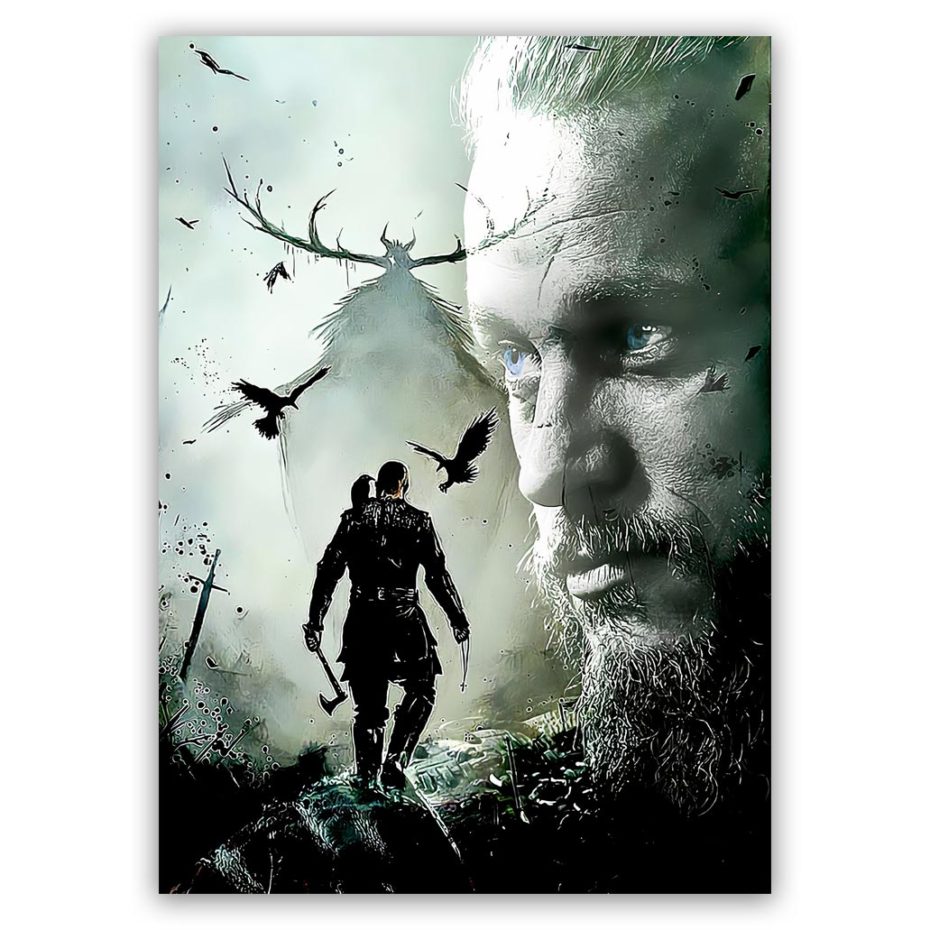 Vikings Ragnar schilderij