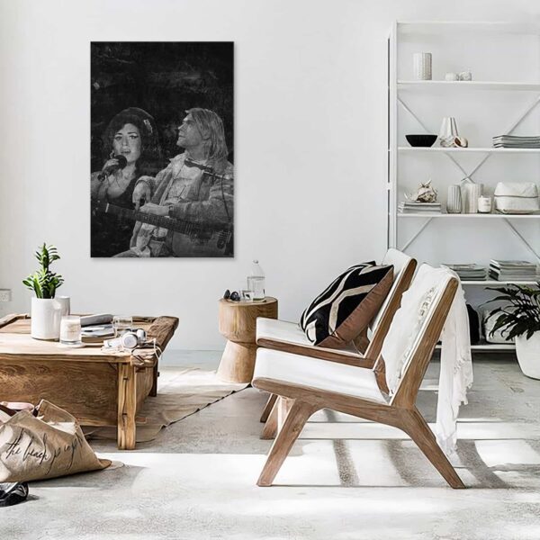 Amy Winehouse en Kurt Cobain schilderij