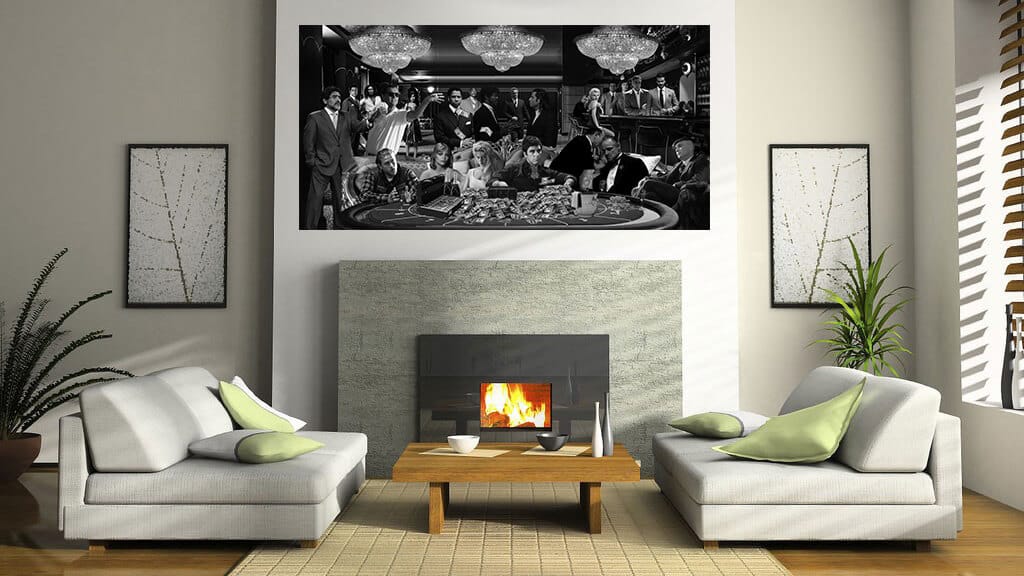 12 Icons Casino Night sfeerbeeld Zwart-wit