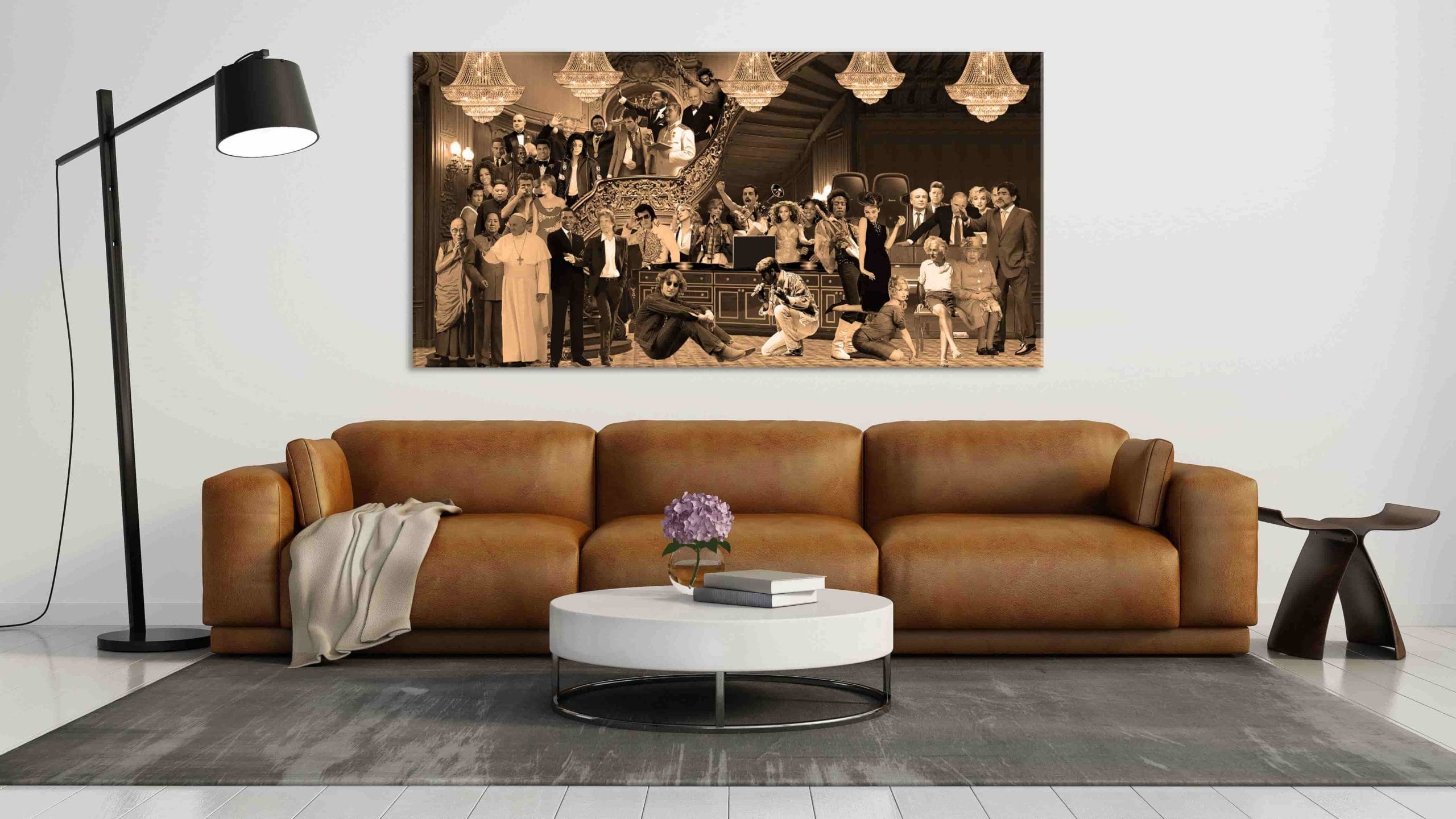Influencers Party Sepia huiskamer 1-min