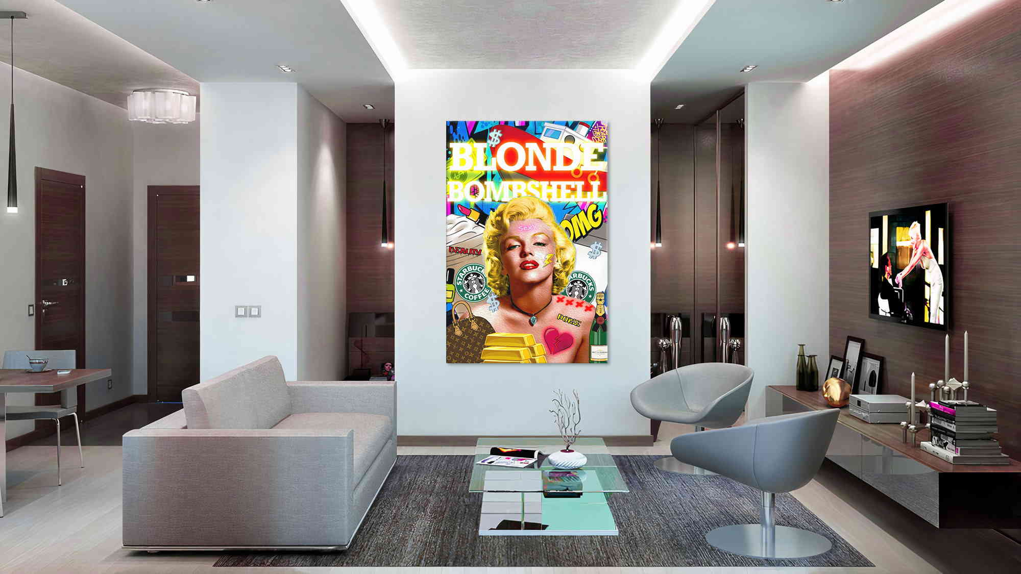 Monroe bomb pop huiskamer 2 Monroe-bomb