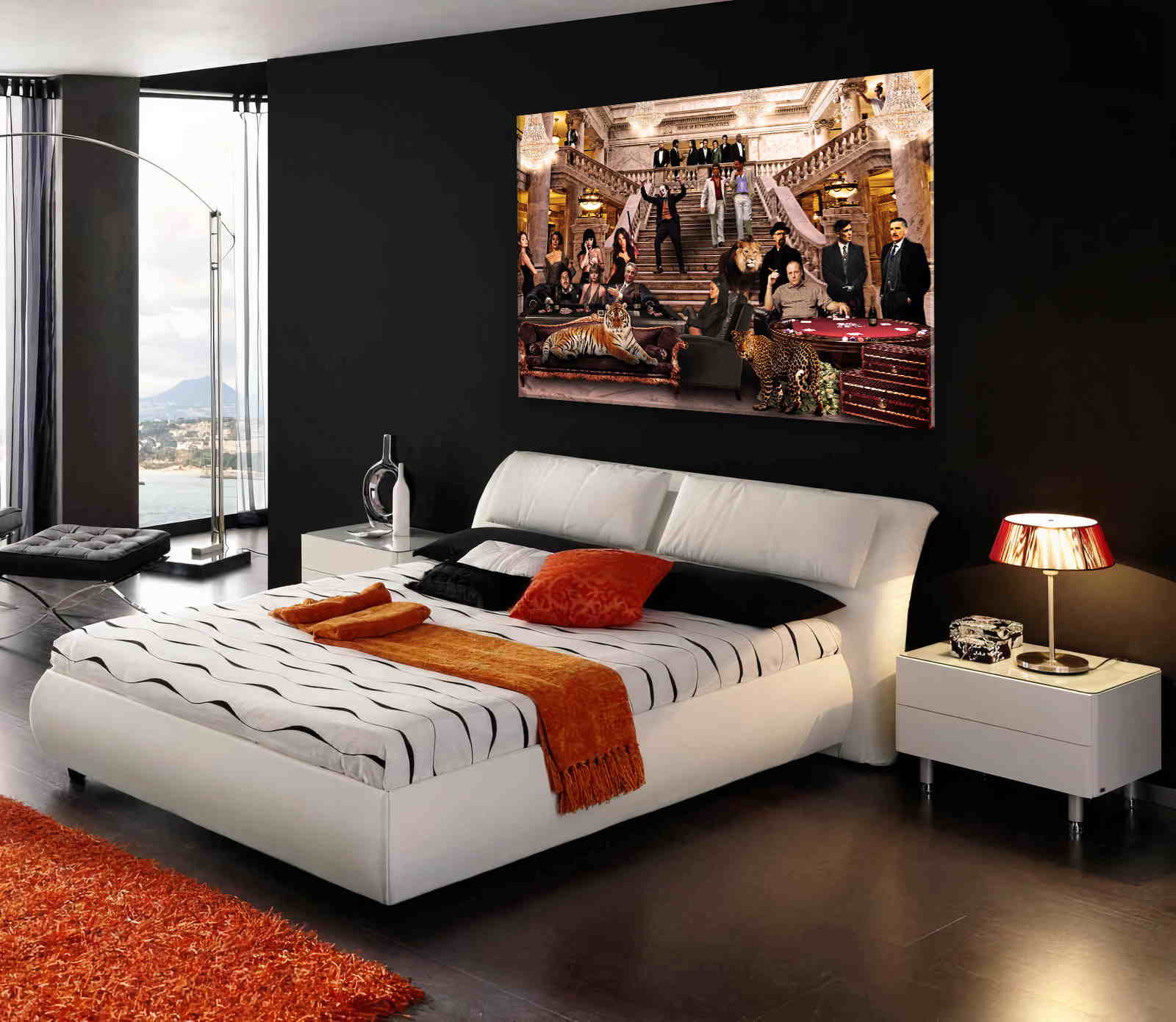 Popart gangster paradise full color sfeerbeeld