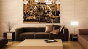 Popart gangster paradise sepia sfeerbeeld