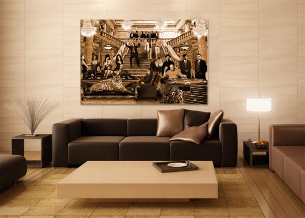 Popart gangster paradise sepia sfeerbeeld